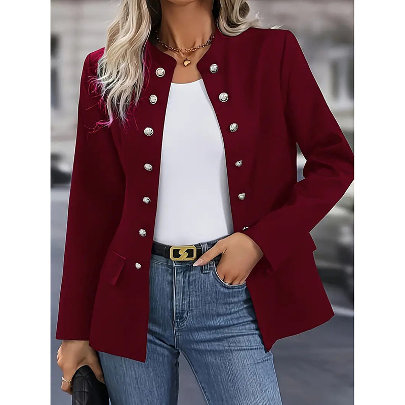 Power Move Open Front Long Sleeve Blazer