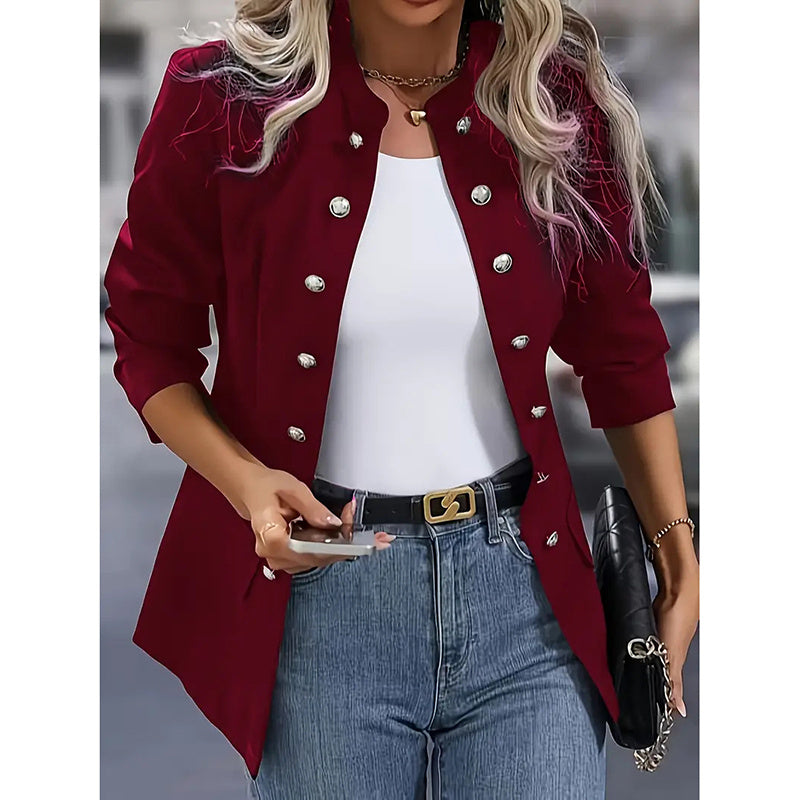 Power Move Open Front Long Sleeve Blazer