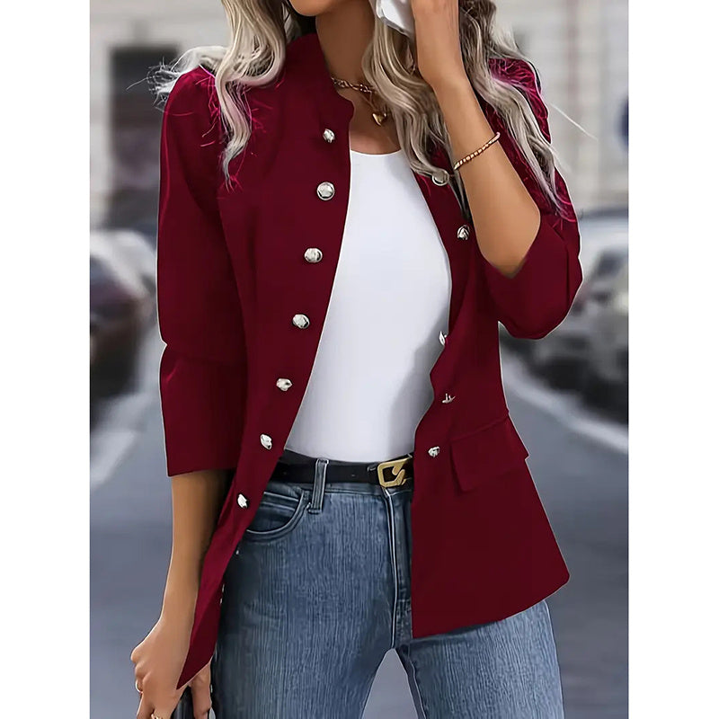 Power Move Open Front Long Sleeve Blazer