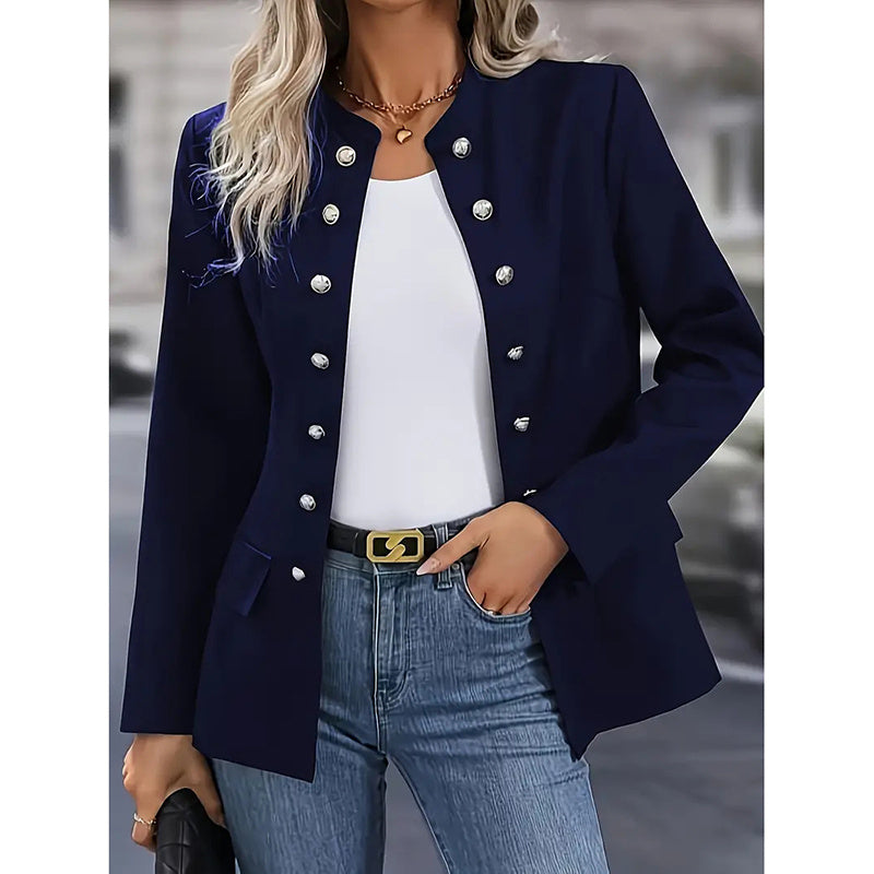 Power Move Open Front Long Sleeve Blazer