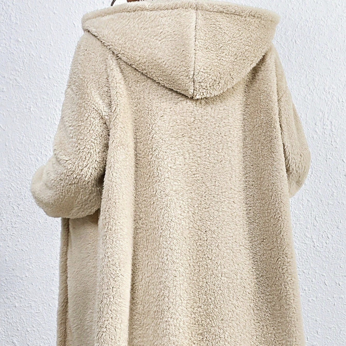 Cozy Winter 3-Piece Lounge Set – Plush Crop Top, Shorts & Warm Coat