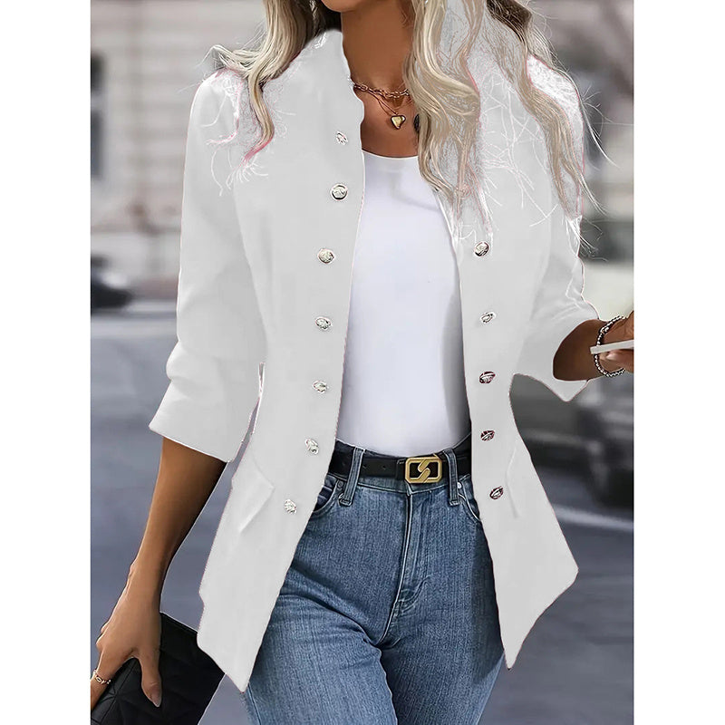 Power Move Open Front Long Sleeve Blazer