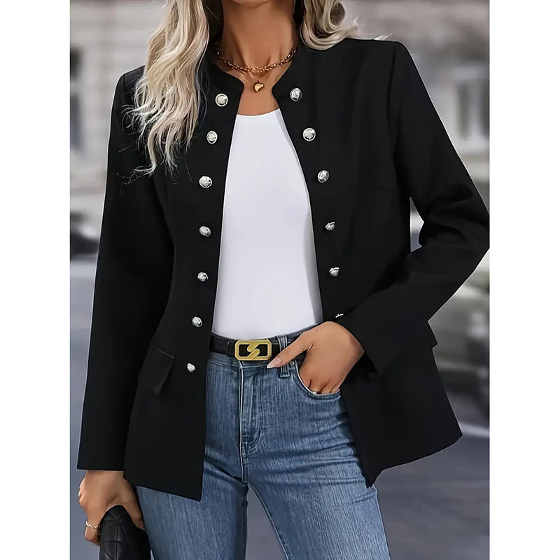 Power Move Open Front Long Sleeve Blazer