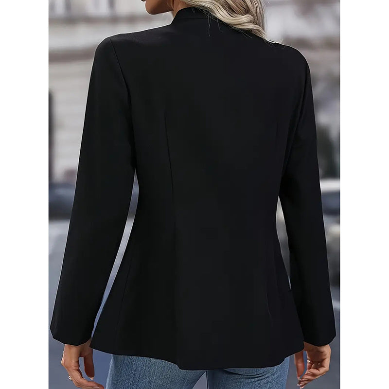 Power Move Open Front Long Sleeve Blazer