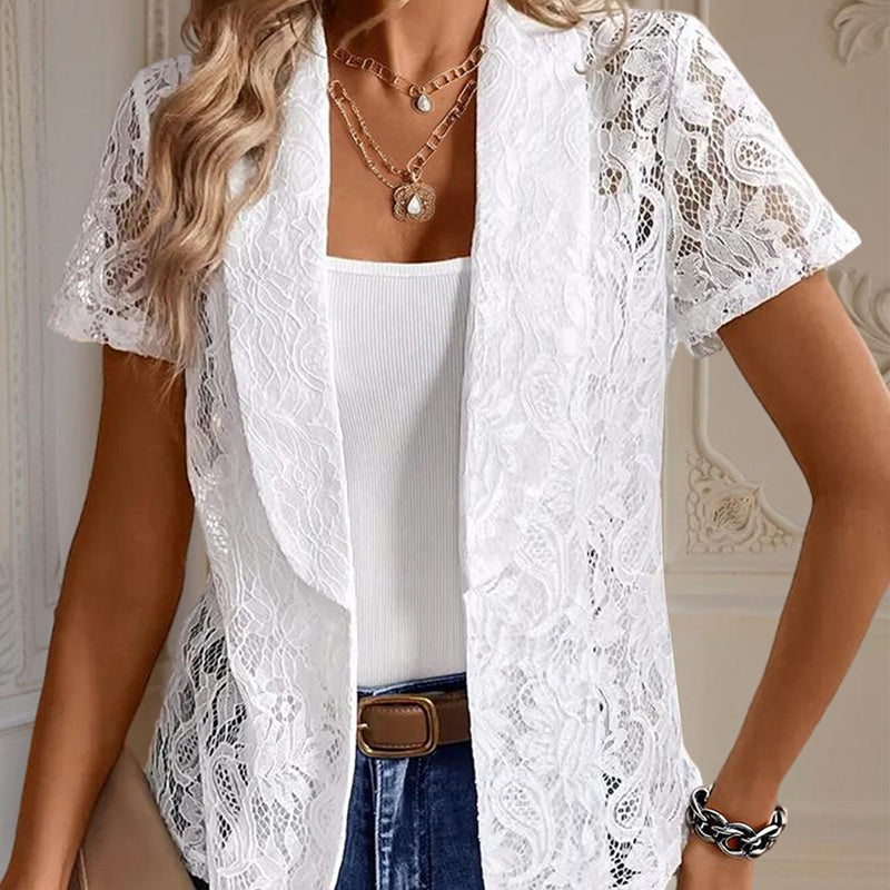 Floral Lace Slim Fit Cardigan