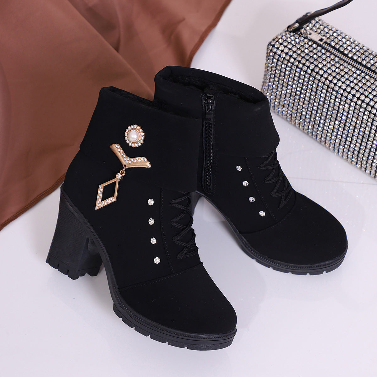 Sienna High-Heel Zip Boots