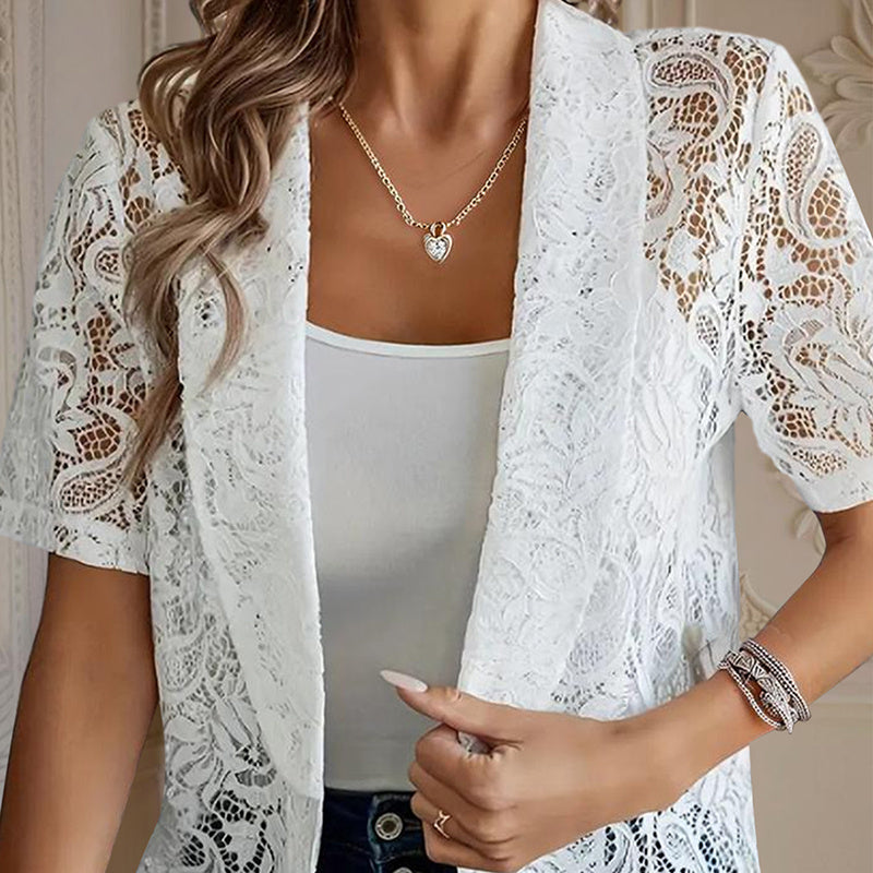 Floral Lace Slim Fit Cardigan