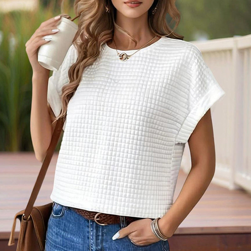 Weekend Wanderer Round Neck Short Sleeve Top