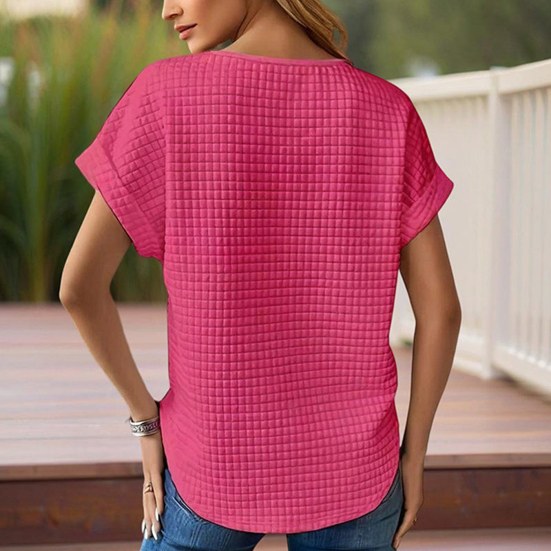 Weekend Wanderer Round Neck Short Sleeve Top