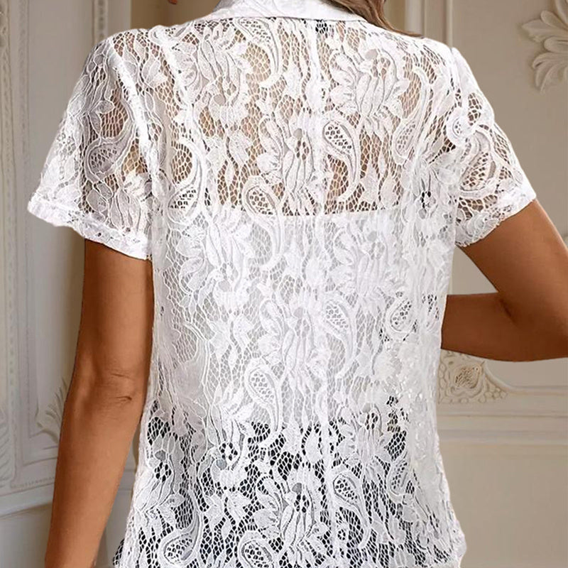Floral Lace Slim Fit Cardigan