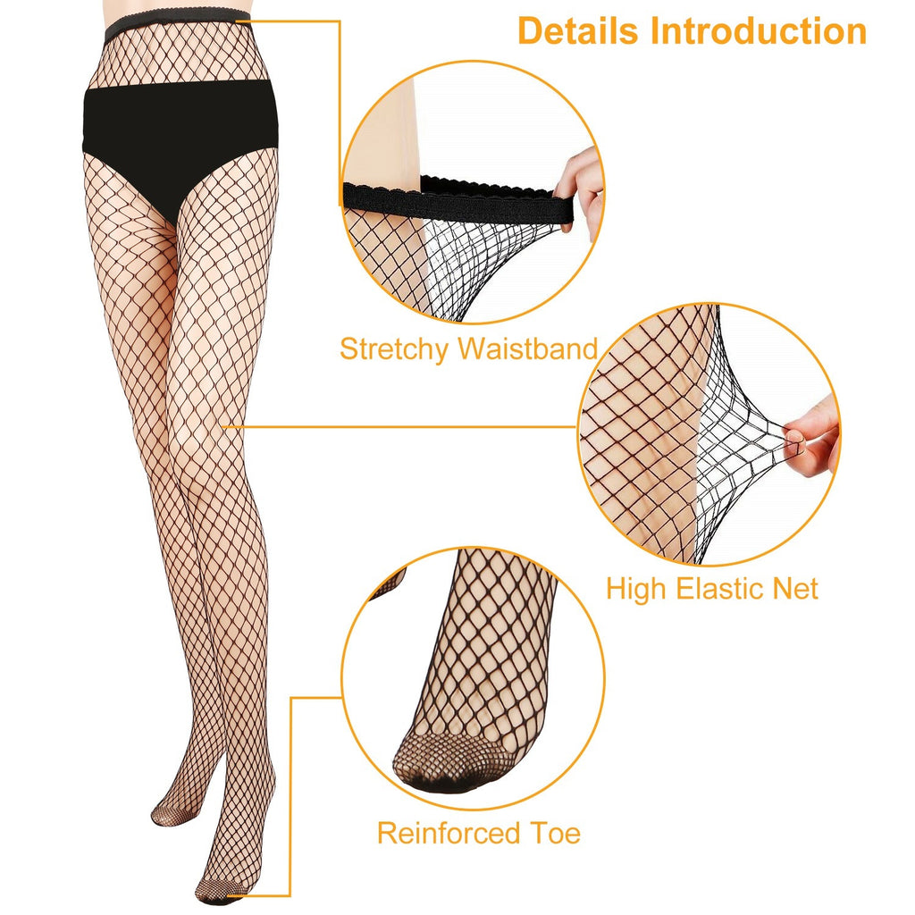 Cosmo Nights Fishnets - Sexy High Waist Pantyhose