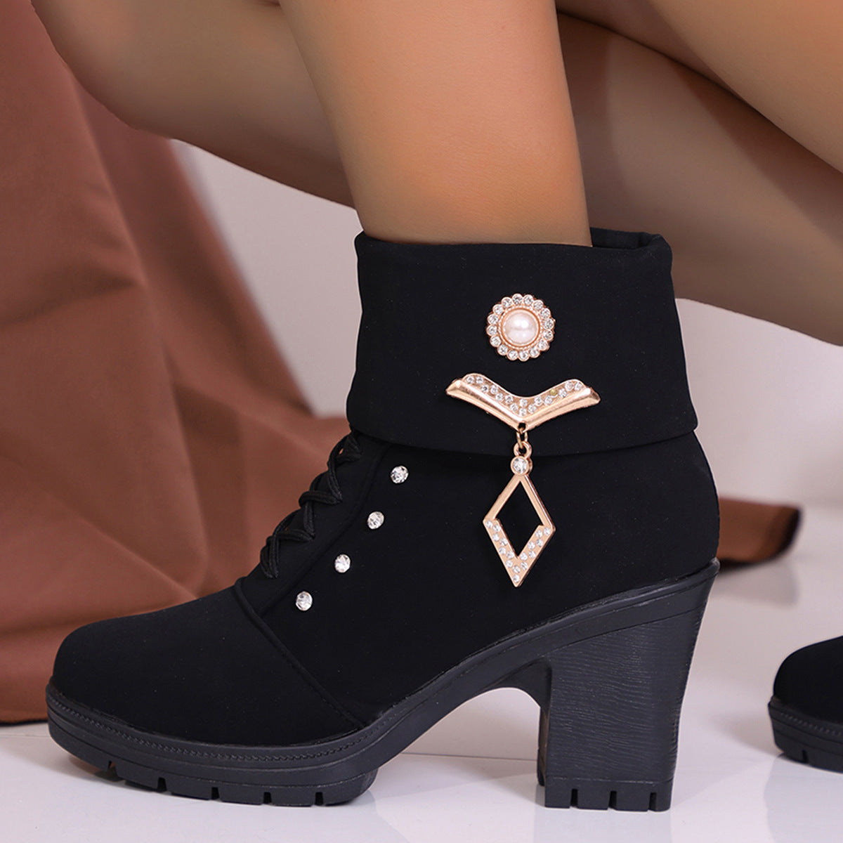 Sienna High-Heel Zip Boots