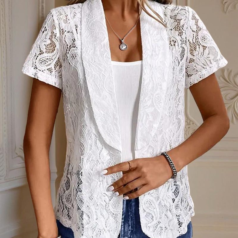 Floral Lace Slim Fit Cardigan