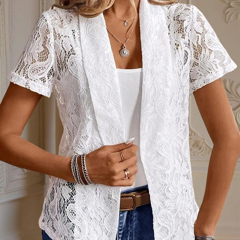 Floral Lace Slim Fit Cardigan
