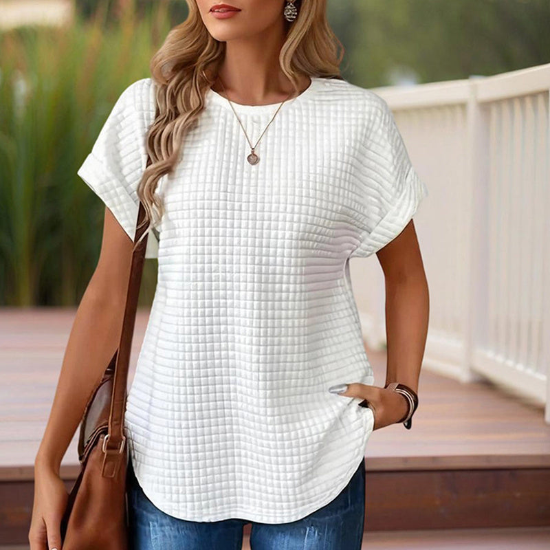 Weekend Wanderer Round Neck Short Sleeve Top